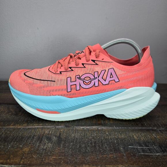 NEW Hoka One One Mach X 2 Mens Size 10 D Running Shoes 1155119 Red Blue White